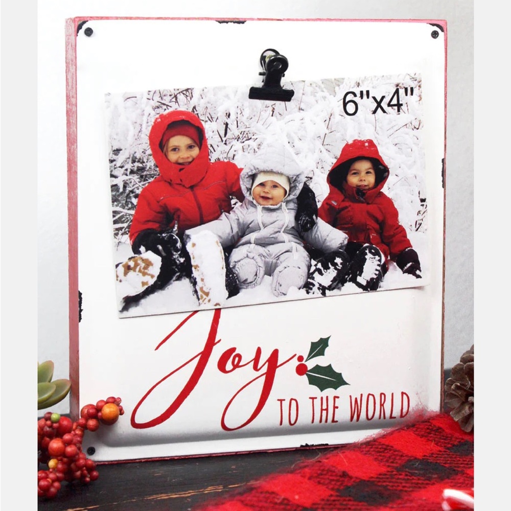 NEW Photo Box Sign “ Joy to the world”